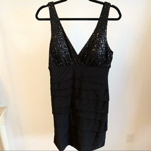 Sequin Layered Dress